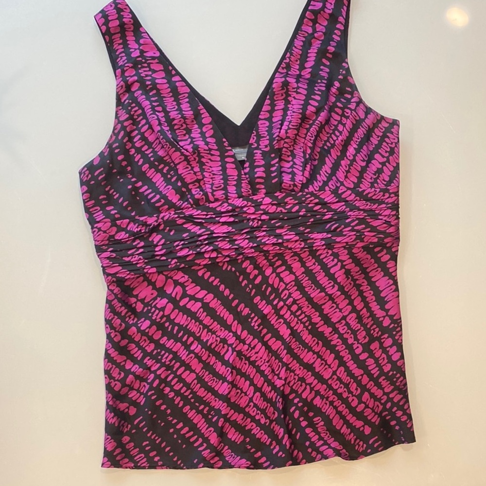 Armani Exchange Pink and Black Women's Top